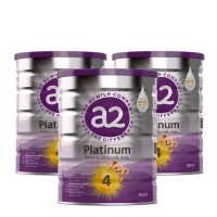 a2 Platinum白金婴儿奶粉4段900g*3罐 须备注身份证才能发货【海外直邮正品不接急单时效8周】